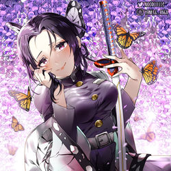 This is a pixiv picture whose title is 🦋🌸💮しのぶ💮🌸🦋.