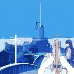This is a pixiv picture whose title is 僕らの街を燃やすのだろう.