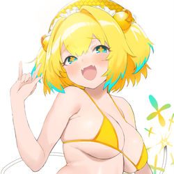 This is a pixiv picture whose title is 水着パイン.