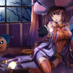 This is a pixiv picture whose title is Halloween.
