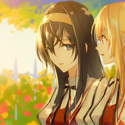 This is a pixiv picture whose title is 神無月の巫女らくがき.