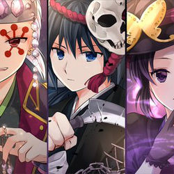 This is a pixiv picture whose title is 柱ハロウィン.