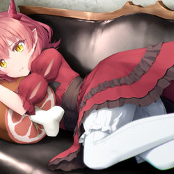 This is a pixiv picture whose title is 「おなかが空きましたわ！」.