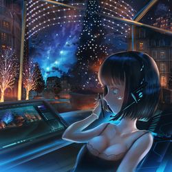 This is a pixiv picture whose title is クリスマスの夜.