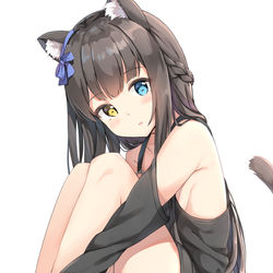 This is a pixiv picture whose title is 黒猫.