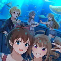This is a pixiv picture whose title is 水族館.
