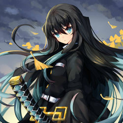 This is a pixiv picture whose title is 霞.