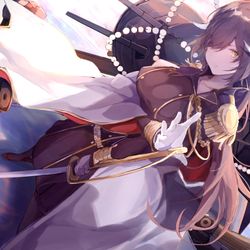 This is a pixiv picture whose title is 軍神様.