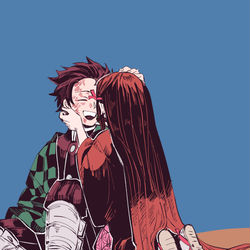 This is a pixiv picture whose title is 鬼滅log 01.