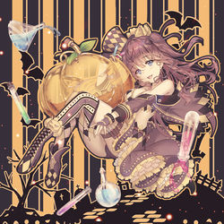 This is a pixiv picture whose title is ハロウィーンしきにゃん.