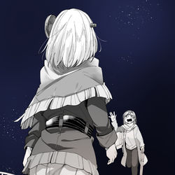This is a pixiv picture whose title is 今日のどこかで.