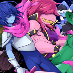 This is a pixiv picture whose title is DELTARUNE.