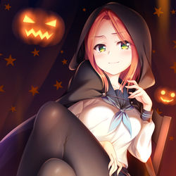 This is a pixiv picture whose title is オカルト研究会×タイツの女の子.
