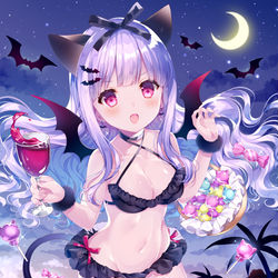 This is a pixiv picture whose title is ナイトプールパーティ.