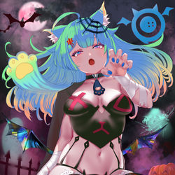 This is a pixiv picture whose title is 吸血鬼懶貓子.