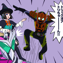 This is a pixiv picture whose title is ハロウィンゼロワン.