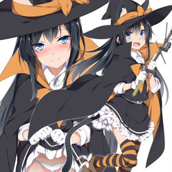 This is a pixiv picture whose title is し、司令官っ！ トリック、オア、トリートッ！.