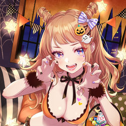 This is a pixiv picture whose title is おうちハロウィン.