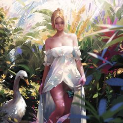 This is a pixiv picture whose title is Swan.