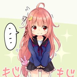 This is a pixiv picture whose title is 落書きLv1卯月.