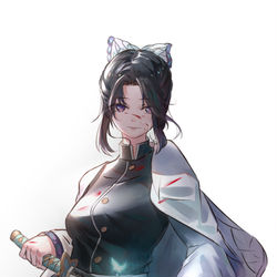 This is a pixiv picture whose title is 胡蝶しのぶ.