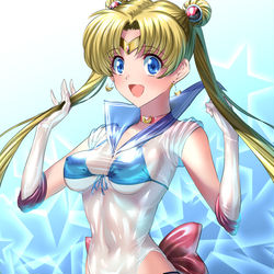 This is a pixiv picture whose title is ビニール・ムーン.