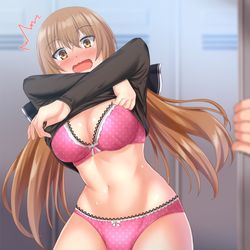 This is a pixiv picture whose title is 提督「タシュケントの着替えを助けんと」.