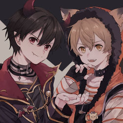 This is a pixiv picture whose title is TRICK or TREAT.