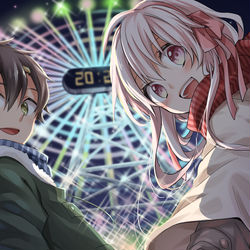 This is a pixiv picture whose title is 観覧車.