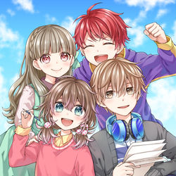 This is a pixiv picture whose title is ソライロ♪プロジェクト完結.