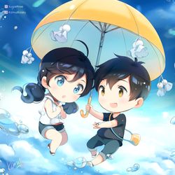 This is a pixiv picture whose title is 天気の子.