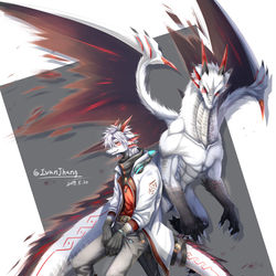 This is a pixiv picture whose title is IV(竜）.