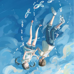 This is a pixiv picture whose title is 天気の子.
