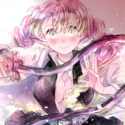 This is a pixiv picture whose title is 甘露寺蜜璃.
