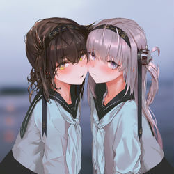 This is a pixiv picture whose title is 月見.