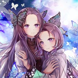 This is a pixiv picture whose title is 胡蝶姉妹.