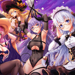 This is a pixiv picture whose title is アズールレーンHALOWEEN.