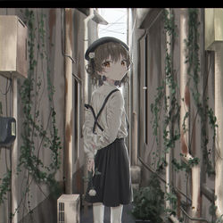 This is a pixiv picture whose title is alley.