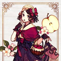 This is a pixiv picture whose title is Apple Crown.