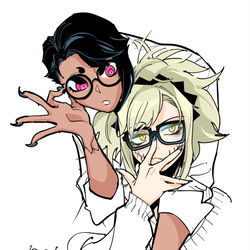 This is a pixiv picture whose title is メガネの日.