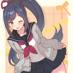 This is a pixiv picture whose title is ポニテしずりん.