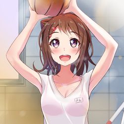This is a pixiv picture whose title is 放課後の体育倉庫と香澄ちゃん.