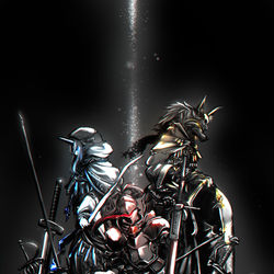 This is a pixiv picture whose title is ダークソウル風オリジナルTRPGイメージ画.