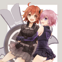 This is a pixiv picture whose title is ぐだ子とマシュ.