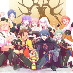 This is a pixiv picture whose title is 金鹿ちゃんクリアー記念絵.