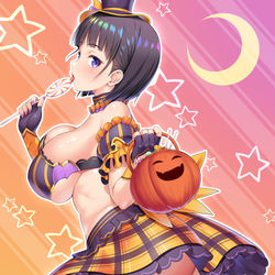 This is a pixiv picture whose title is ハロウィン直葉2019.