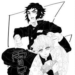 This is a pixiv picture whose title is 鬼滅のラクガキ8（獪善）.