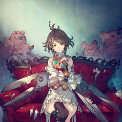This is a pixiv picture whose title is ハサミの子２.