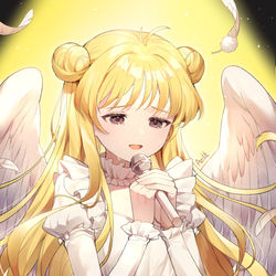 This is a pixiv picture whose title is Full Moon.