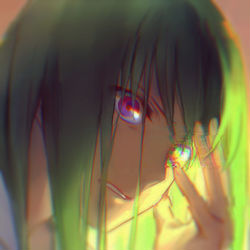 This is a pixiv picture whose title is glitch.